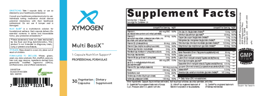 Product image for Multi BasiX (Multivitamin).