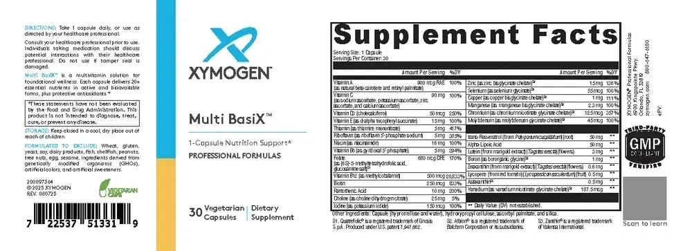 Product image for Multi BasiX (Multivitamin).