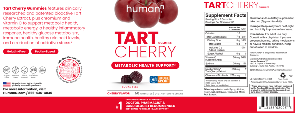 Product image for Tart Cherry Gummies.