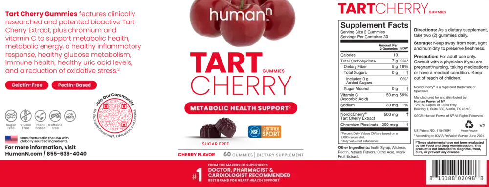Product image for Tart Cherry Gummies.