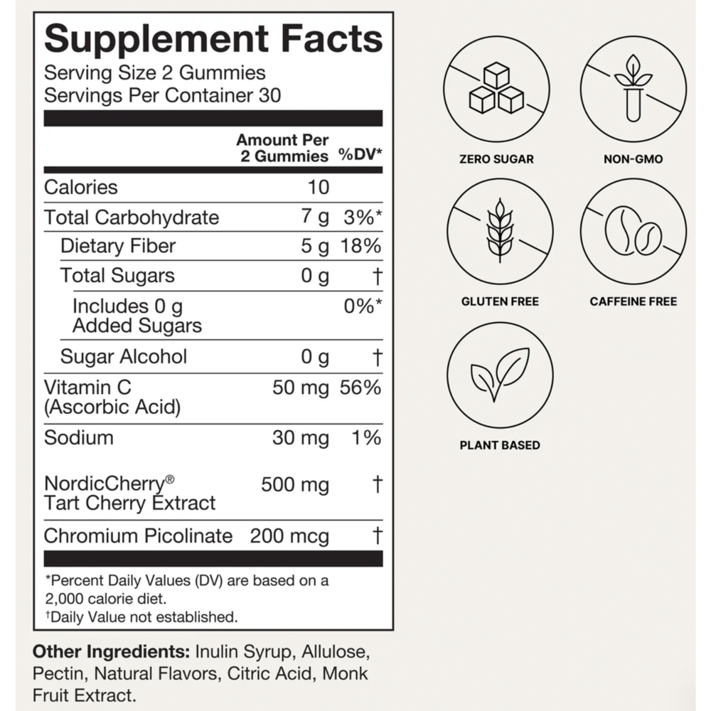 Product image for Tart Cherry Gummies.