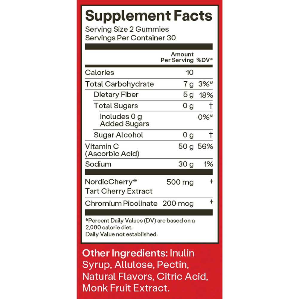 Product image for Tart Cherry Gummies.