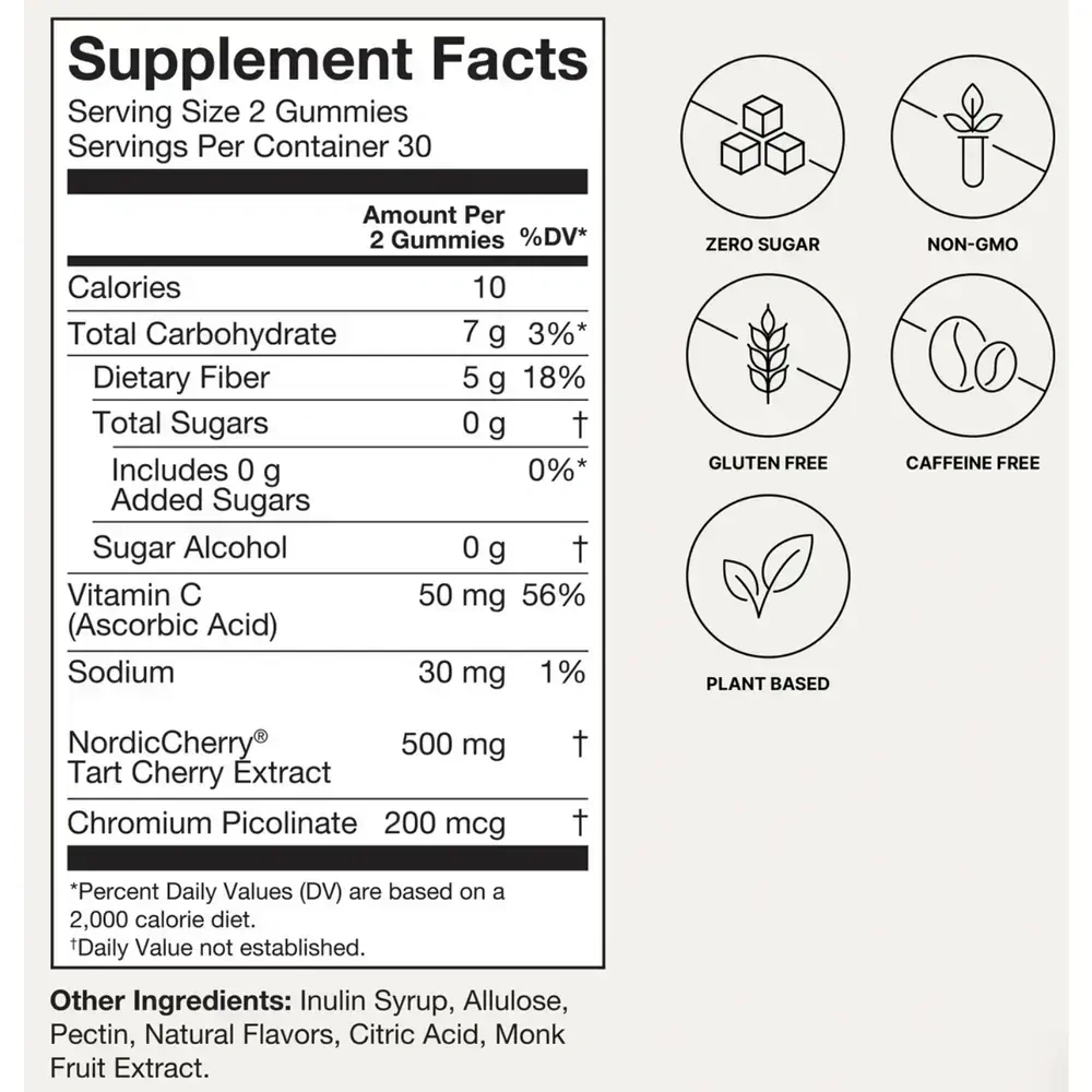 Product image for Tart Cherry Gummies.