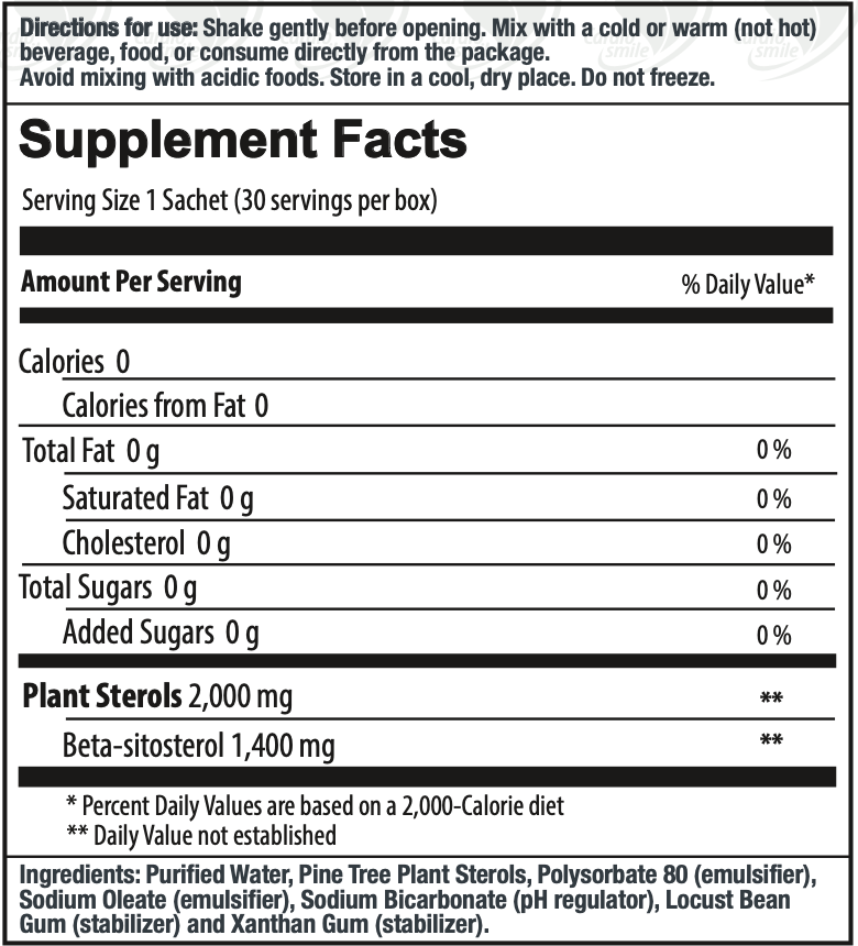 Product image for Cardiosmile, Liquid Plant Sterols, 2000mg.