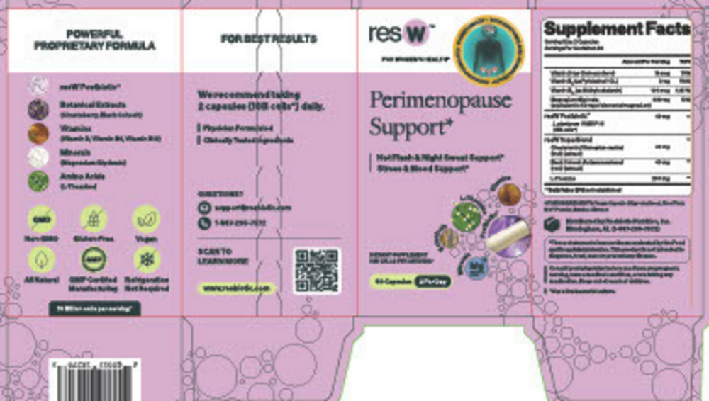 Product image for resW™ Perimenopause Support Postbiotic.