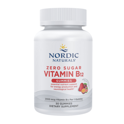 Zero Sugar Vitamin B12 Gummies, Passion Fruit Flavored