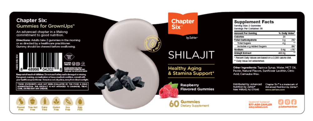 Product image for Shilajit Gummies, Rasberry Flavored.