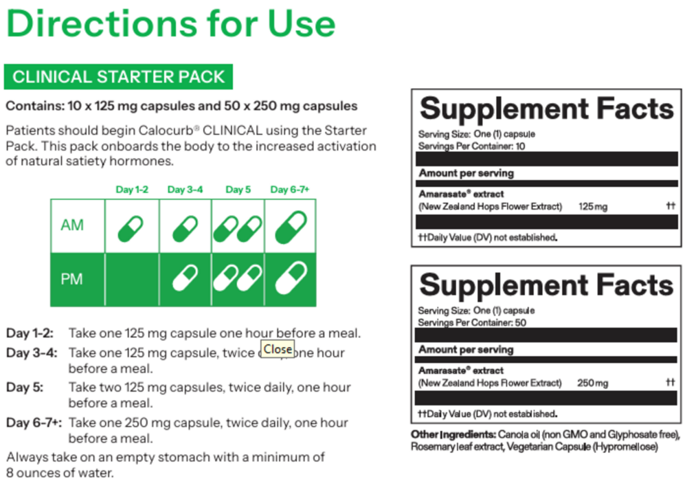 Product image for Calocurb CLINICAL.