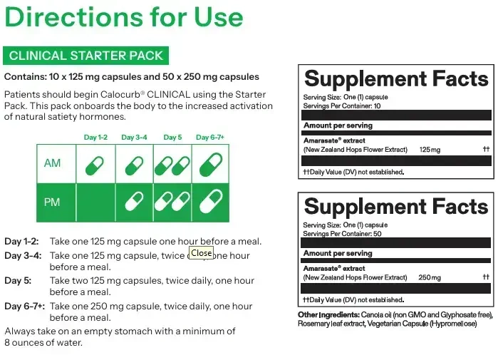 Product image for Calocurb CLINICAL.