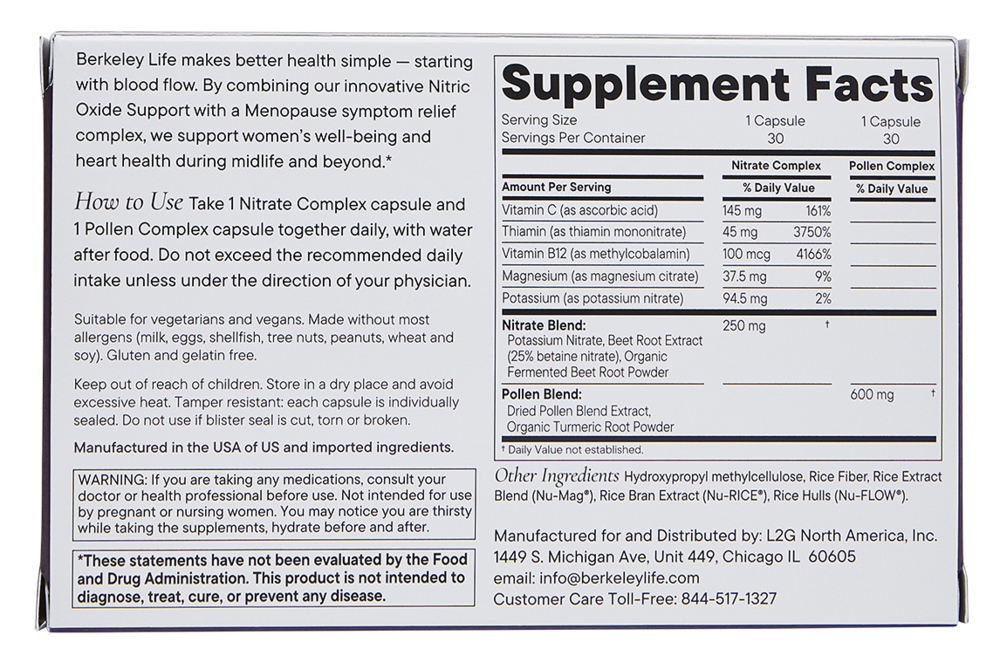 Product image for Menopause and Heart Health Support.