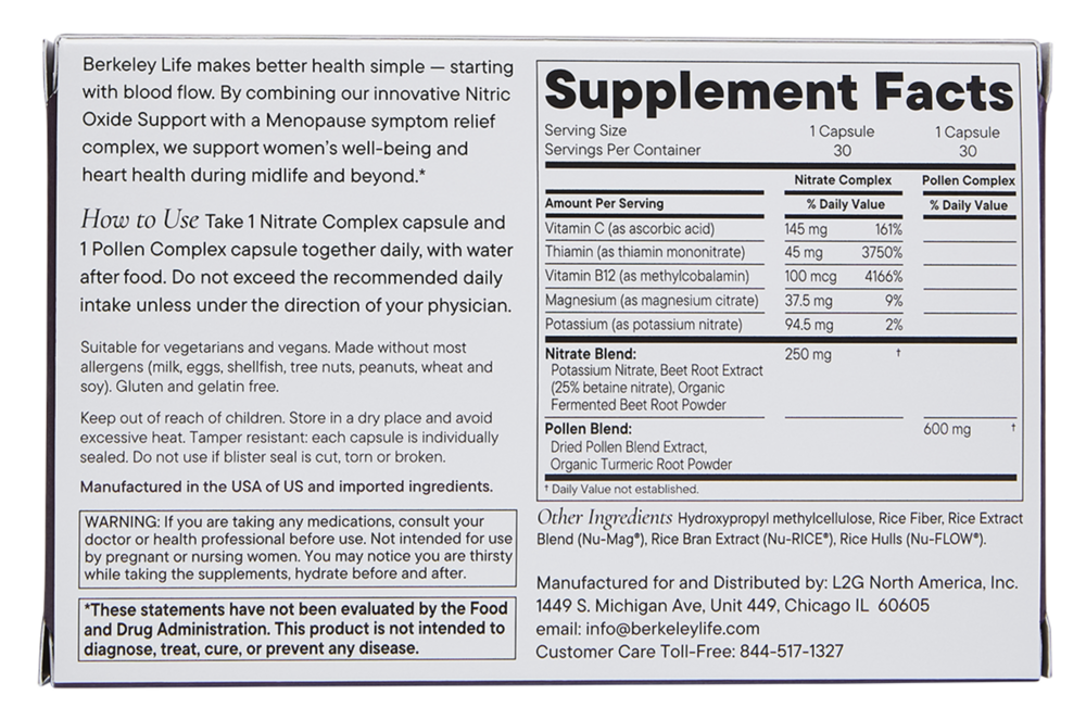 Product image for Menopause and Heart Health Support.