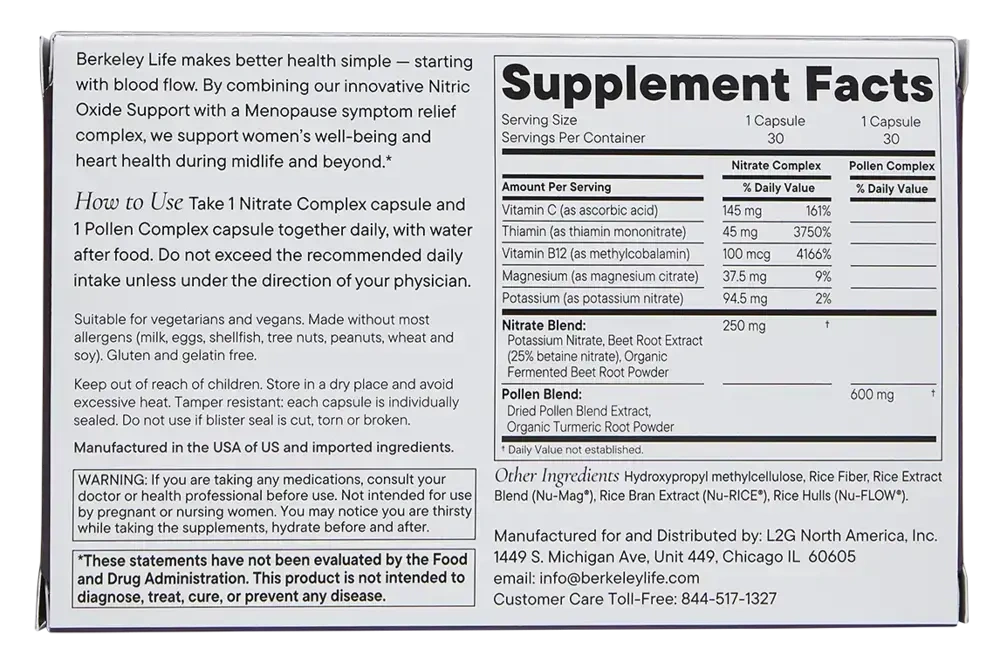 Product image for Menopause and Heart Health Support.