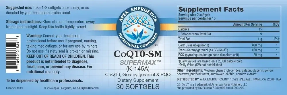 Product image for CoQ10-SM SuperMax.