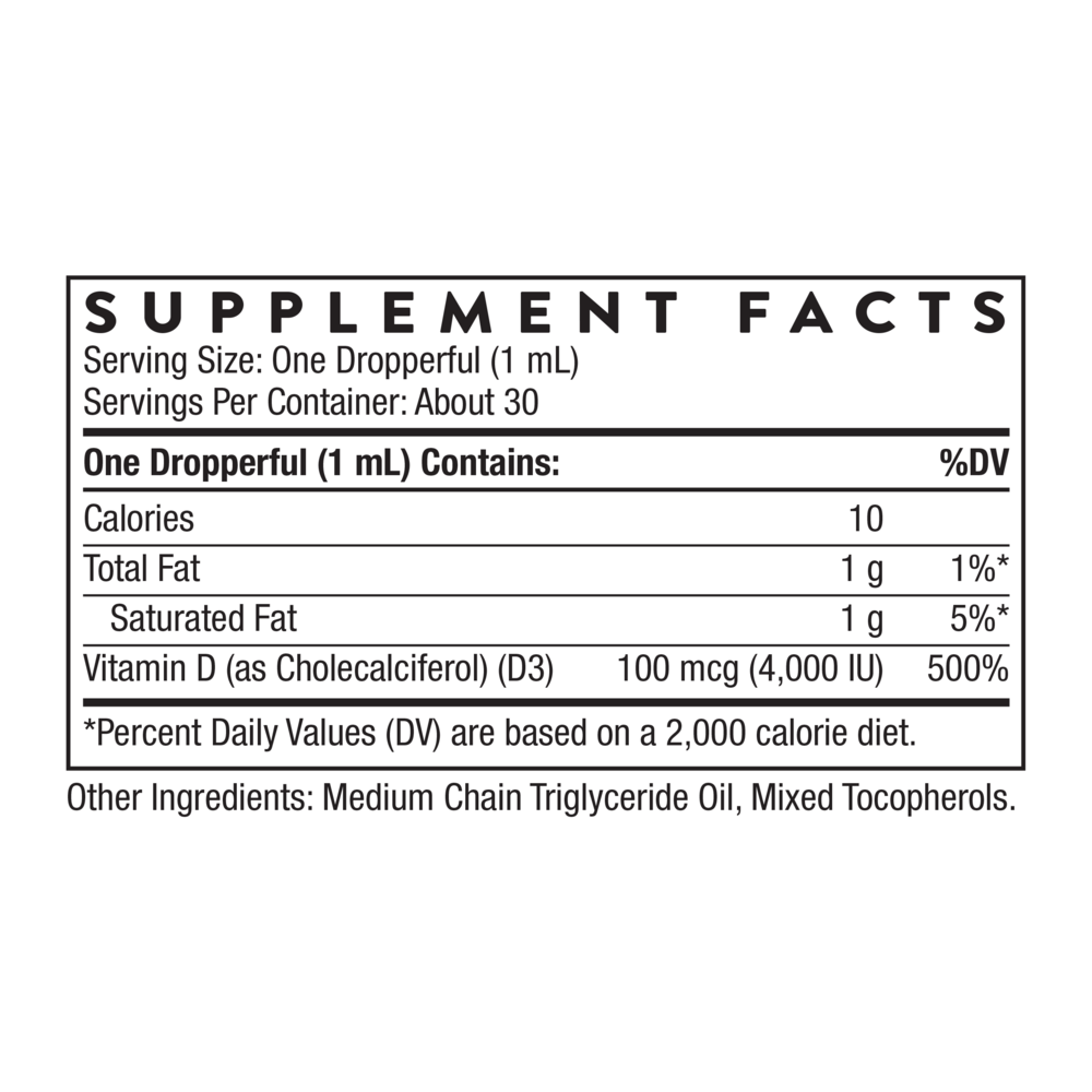 Product image for Vitamin D3 (Liquid).