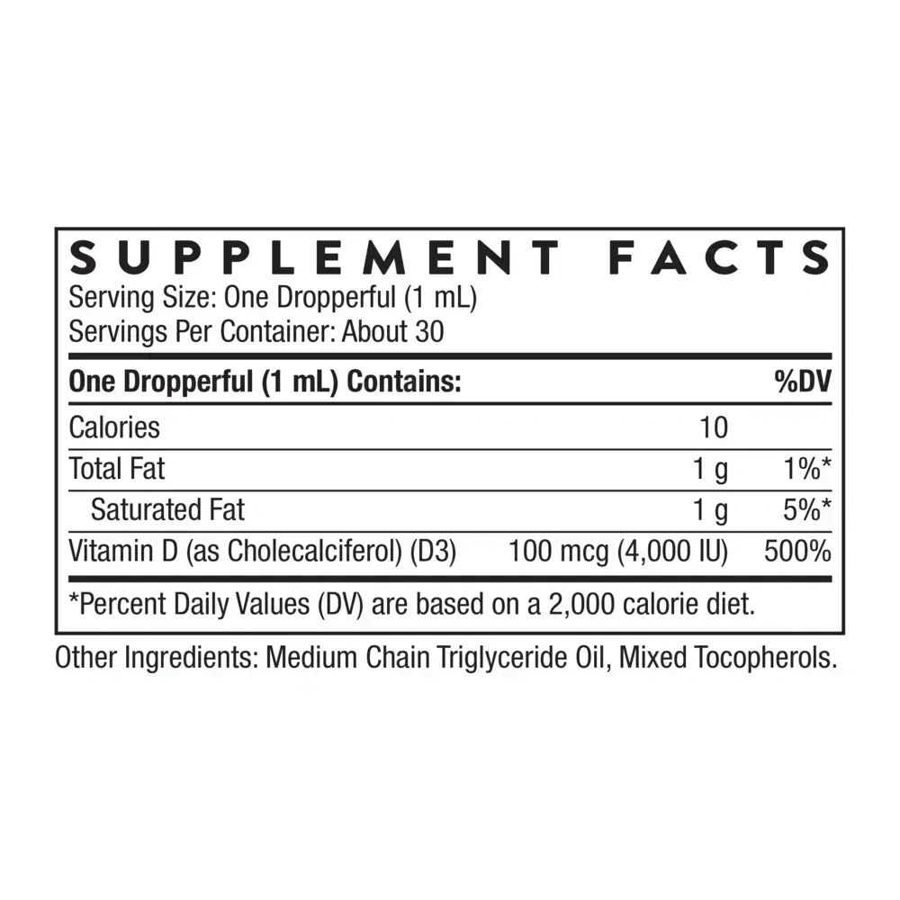 Product image for Vitamin D3 (Liquid).