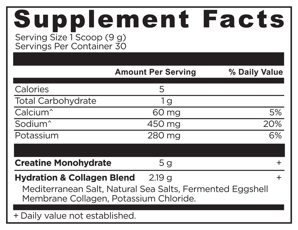 Product image for Creatine + Collagen + Electrolytes, Lemon.