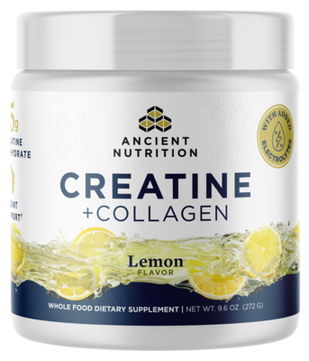 Creatine + Collagen + Electrolytes, Lemon 272 Grams