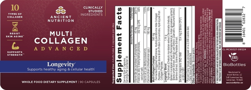 Product image for Multi Collagen Advanced - Longevity.