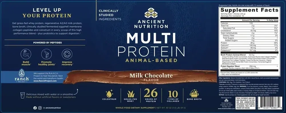 Product image for Multi Protein - Milk Chocolate .