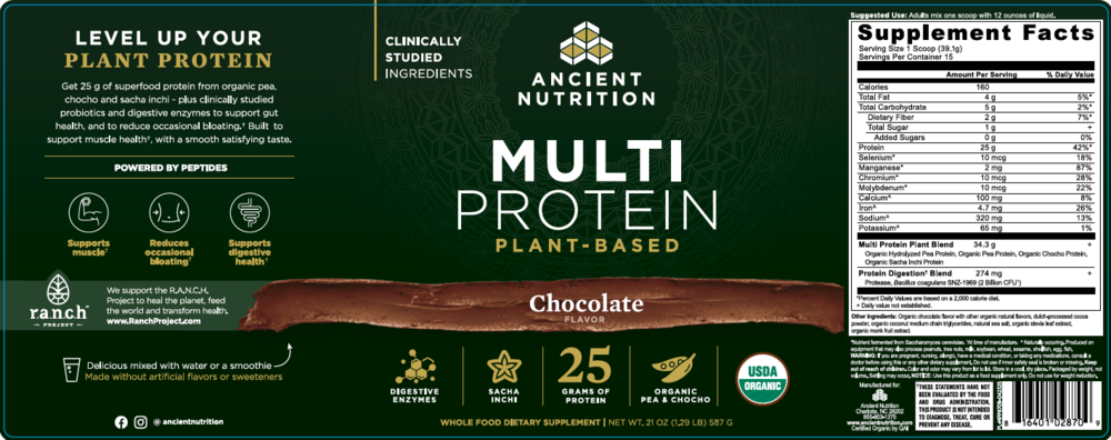 Product image for Multi Protein (Plant) - Milk Chocolate.