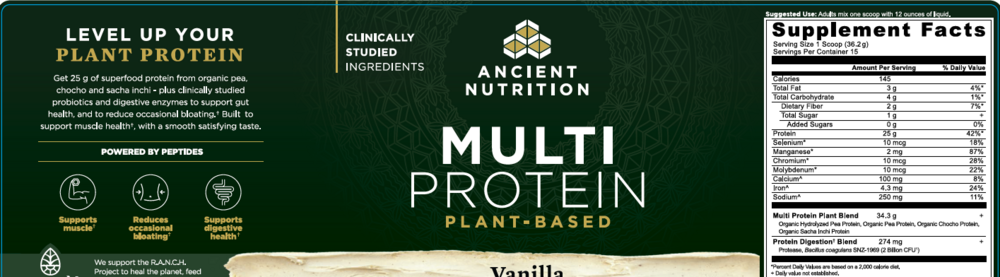 Product image for Multi Protein (Plant) - Vanilla Bean.