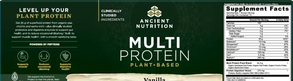 Product image for Multi Protein (Plant) - Vanilla Bean.