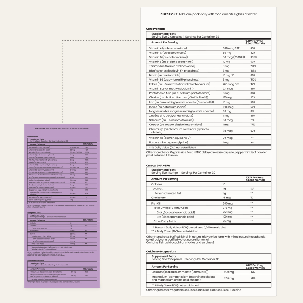 Product image for 2nd Trimester Prenatal Pack.