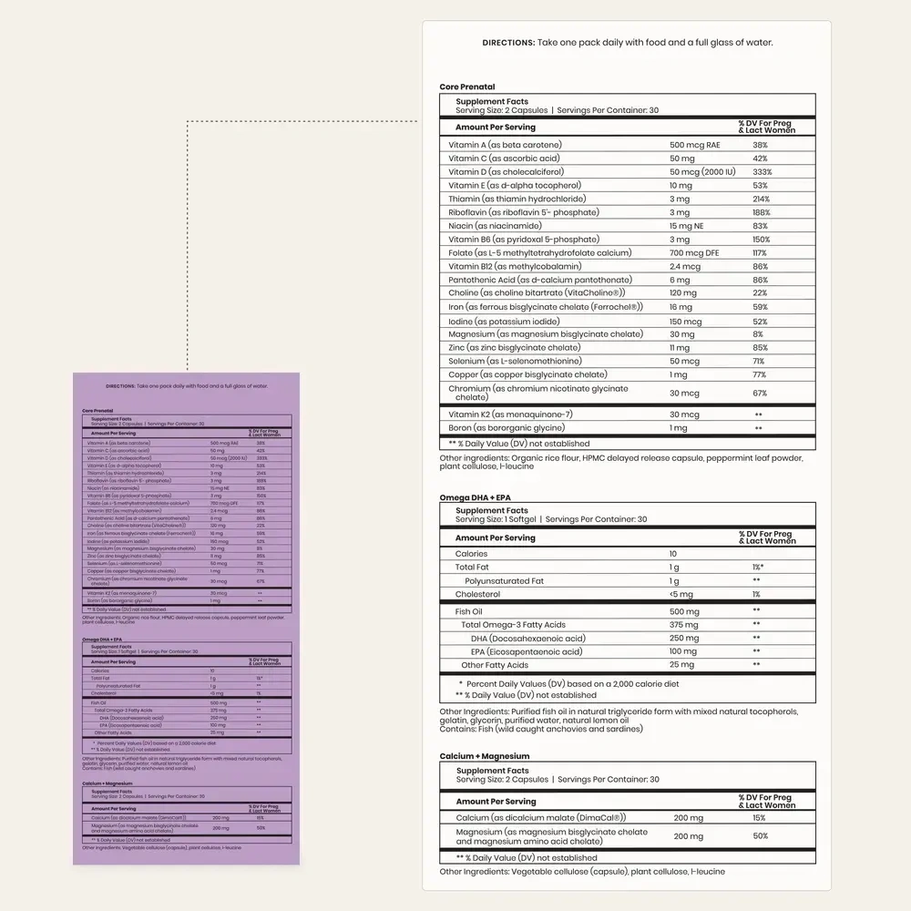 Product image for 2nd Trimester Prenatal Pack.