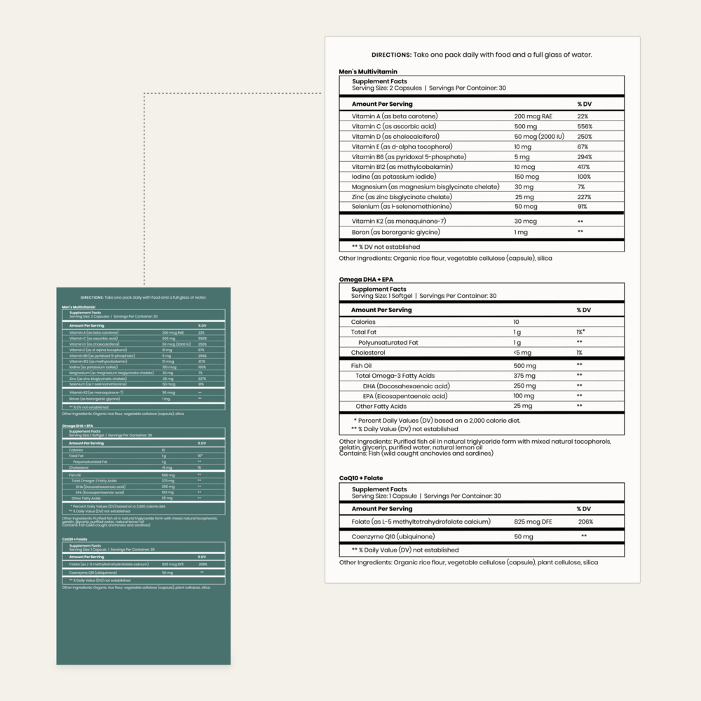 Product image for Men's Multi Support Pack.