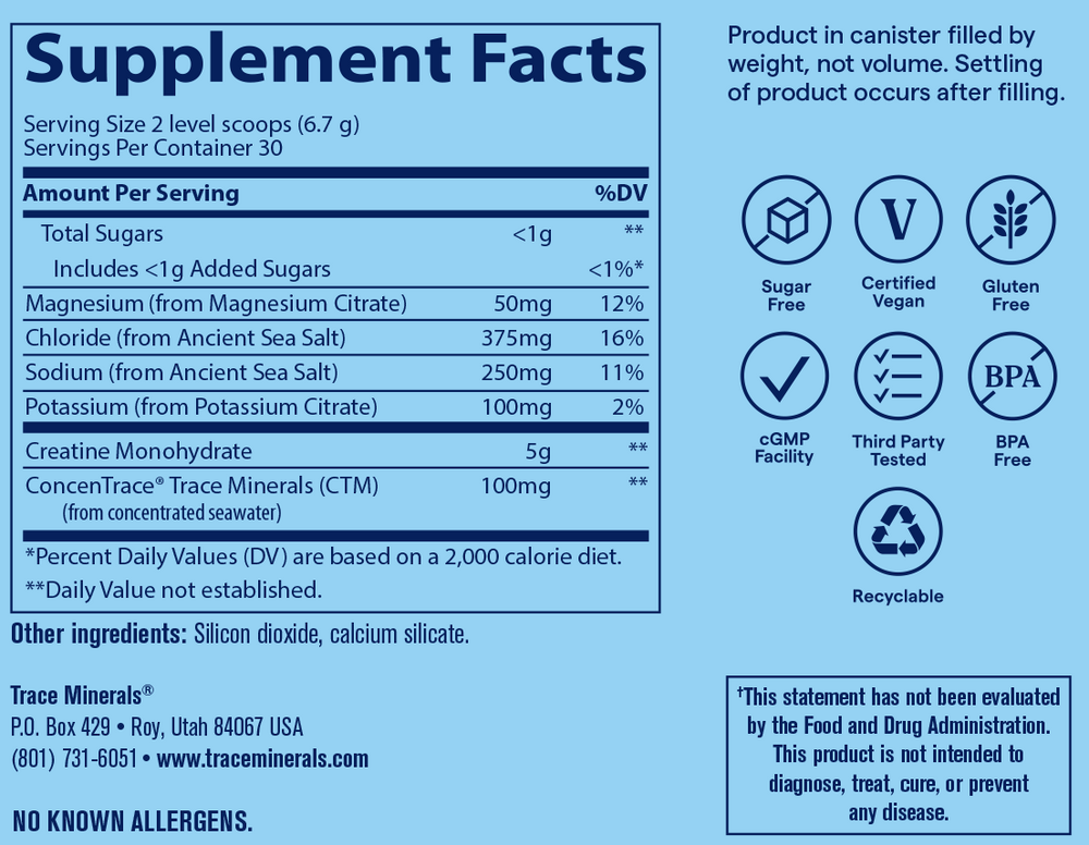 Product image for Hydro Pak Creatine + Electrolytes, Unflavored.