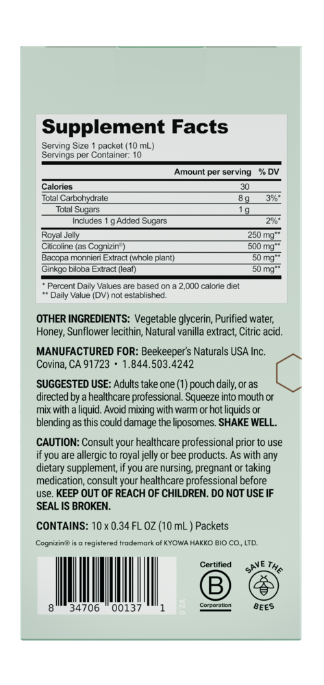 Product image for Brain Health Liposomal.
