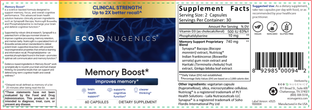 Product image for Memory Boost.
