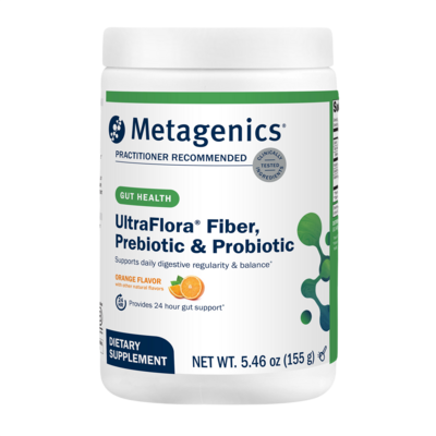 UltraFlora® Fiber, Prebiotic, & Probiotic Powder, Orange 155 Grams