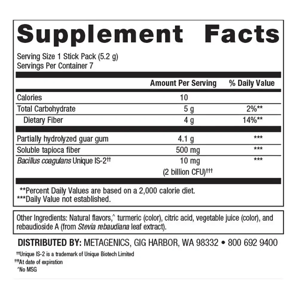 Product image for UltraFlora Fiber, Prebiotic, &amp; Probiotic Stick Packs, Orange.