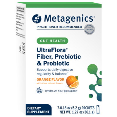 UltraFlora Fiber, Prebiotic, & Probiotic Stick Packs, Orange