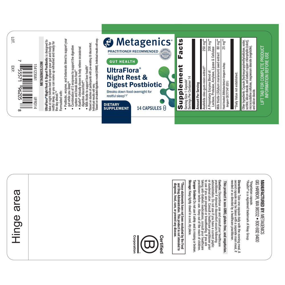 Product image for UltraFlora Night Rest &amp; Digest Postbiotic .