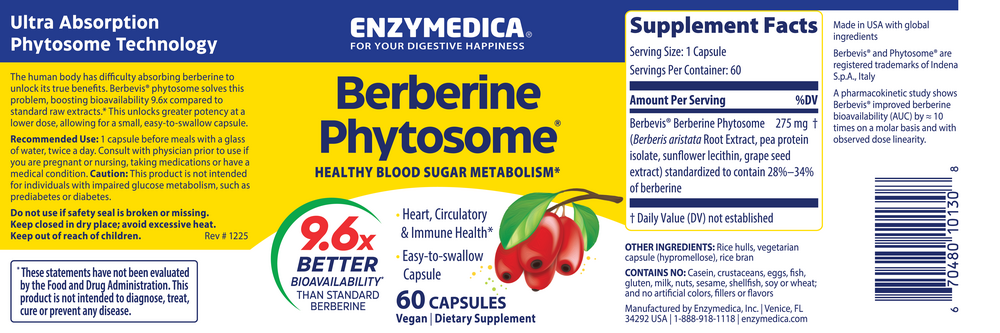 Product image for Berberine Phytosome.
