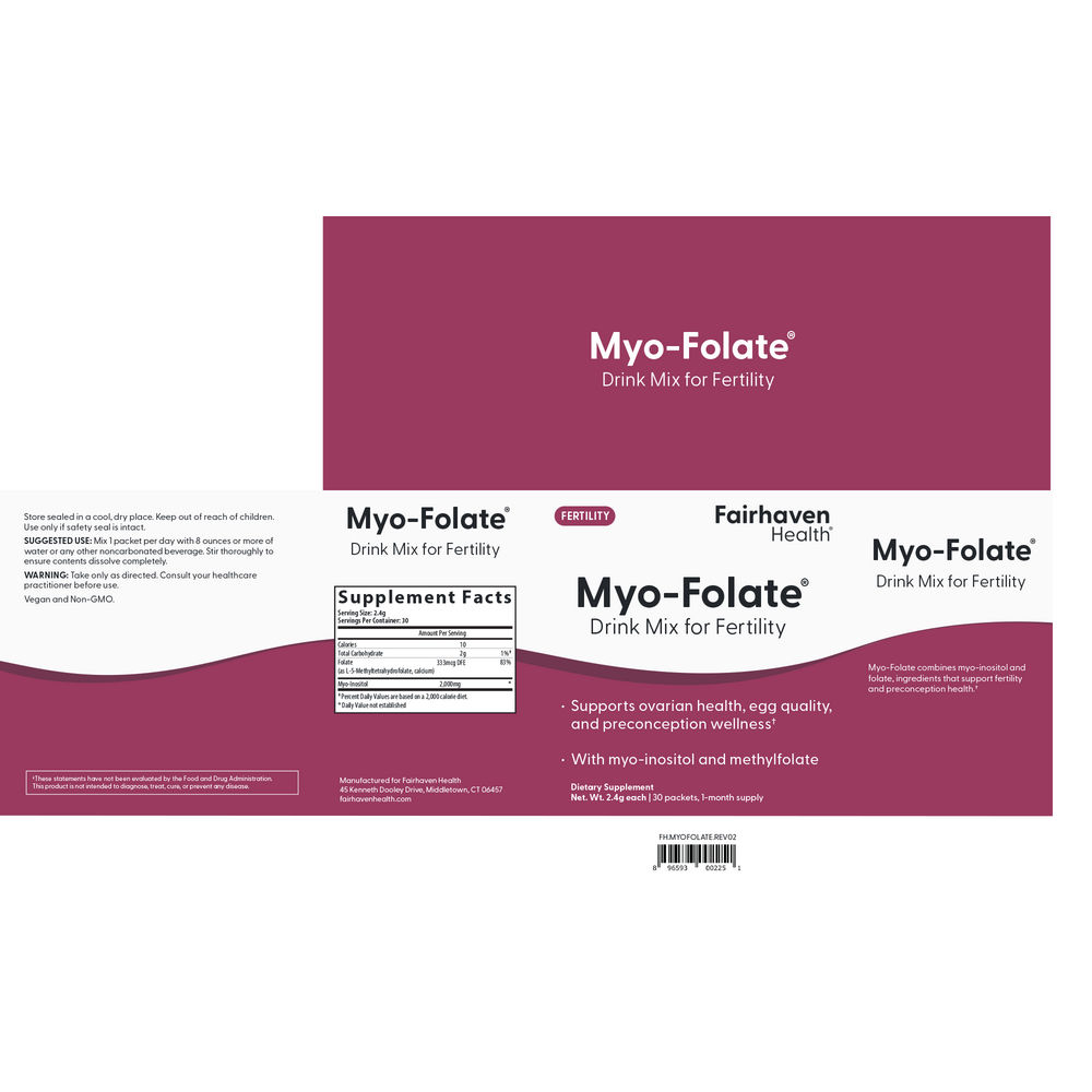 Product image for Myo-Folate Drink Mix for Fertility.