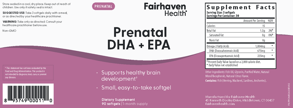 Product image for Prenatal DHA + EPA.
