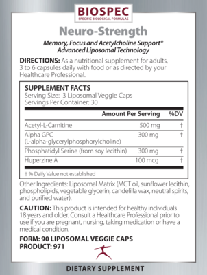 acetyl l carnitine vs alpha gpc L-Carnitine & Lipoic Acid |Metabolics Neuro-Strength | Fullscript