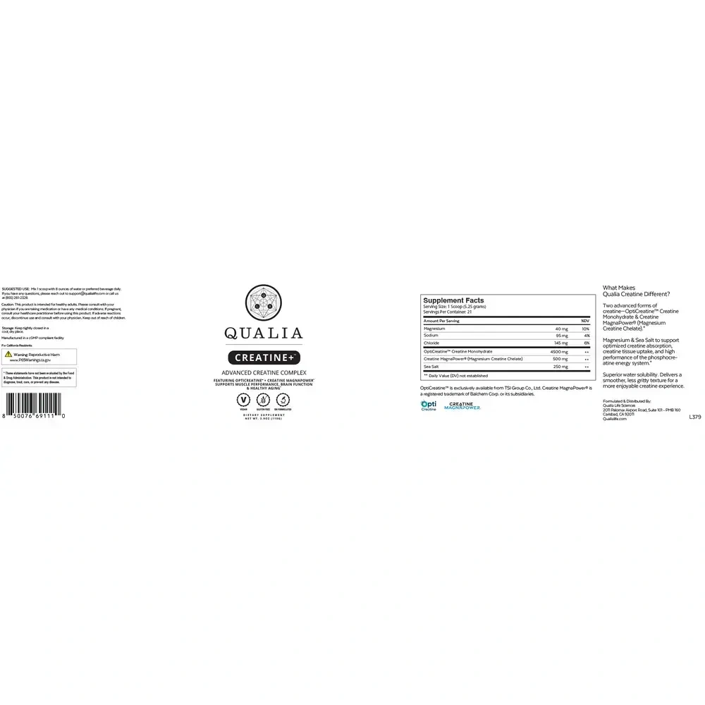 Product image for Qualia Creatine+.