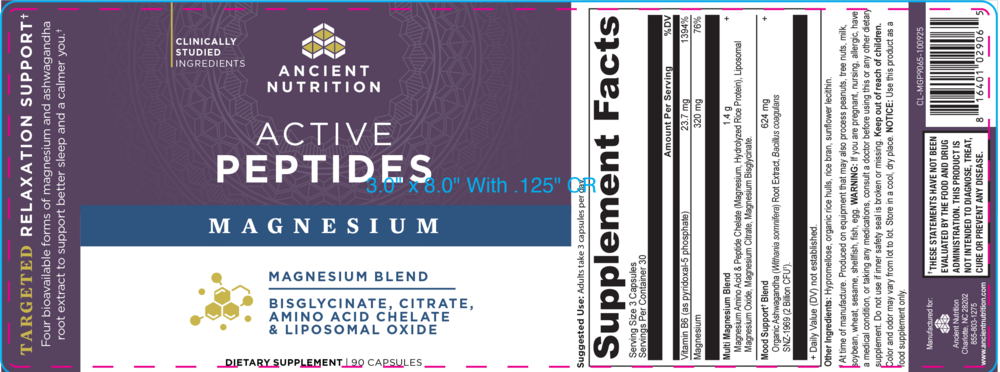 Product image for Active Peptides Magnesium Blend.