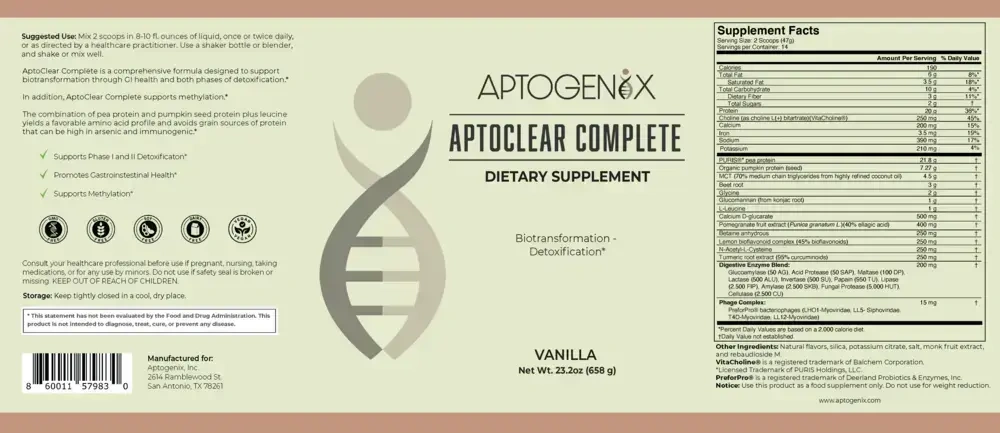 Product image for AptoClear Complete Vegan.