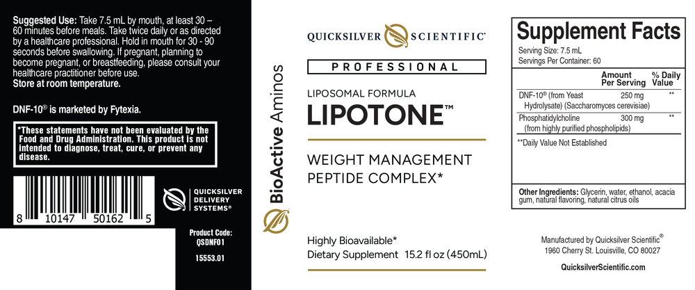 Product image for Lipotone Weight Management Peptide Complex.