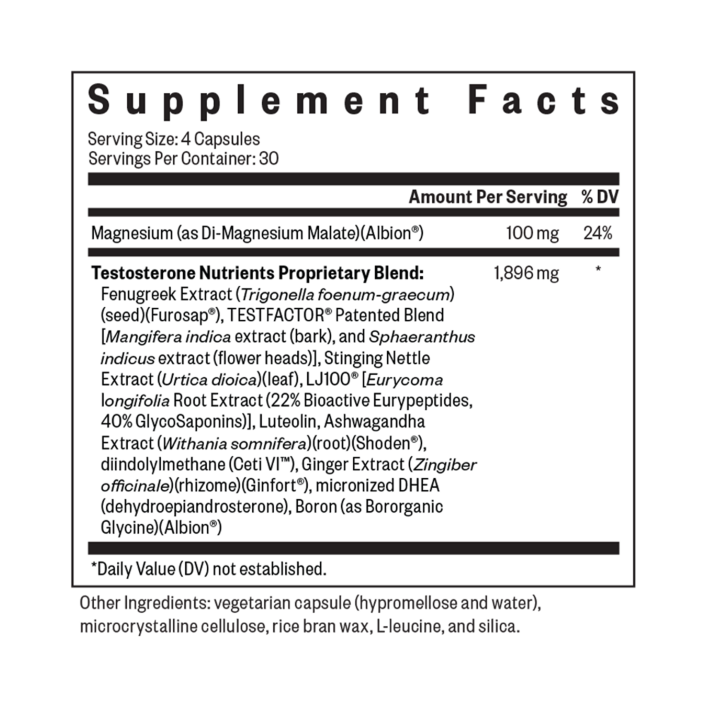 Product image for Testosterone Nutrients.