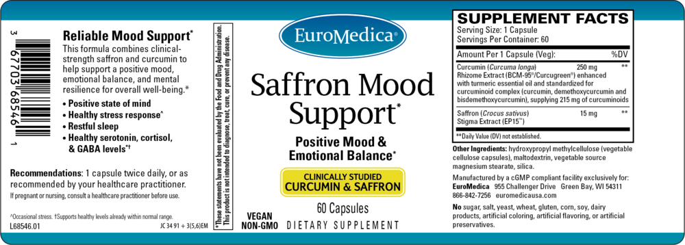 Product image for Saffron Mood Support.