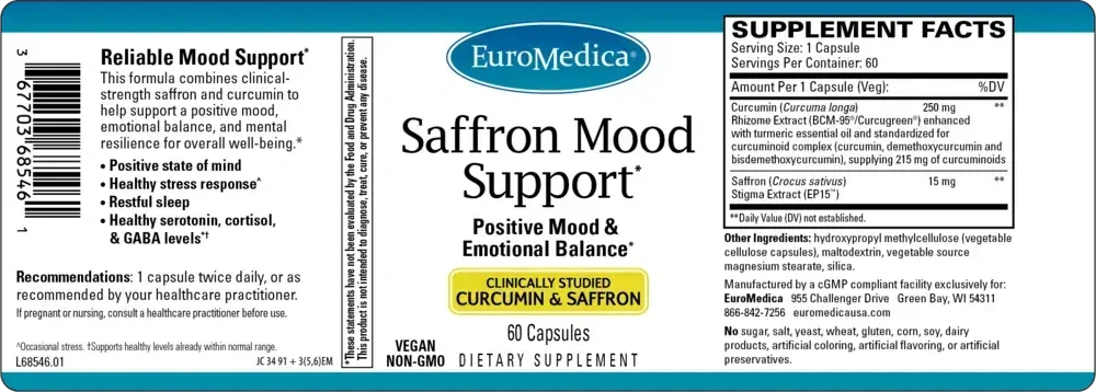 Product image for Saffron Mood Support.