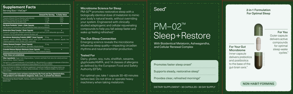 Product image for PM-02™ Sleep + Restore.