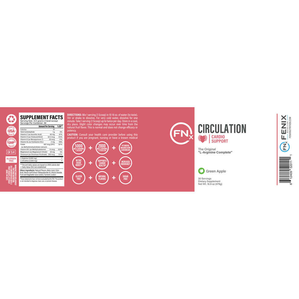 Product image for Circulation (Cardio Support) - Green Apple.
