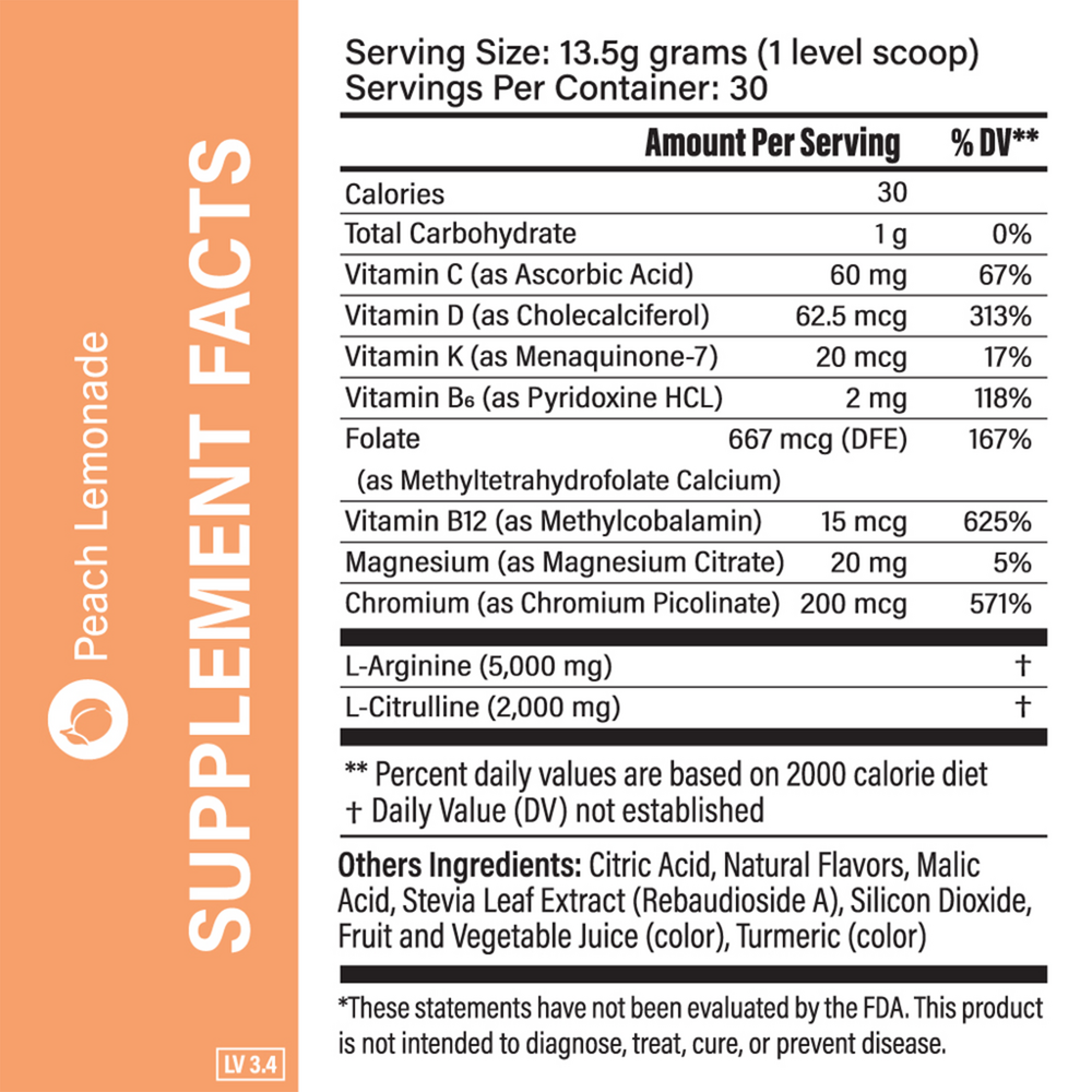 Product image for Circulation (Cardio Support) - Peach Lemonade.